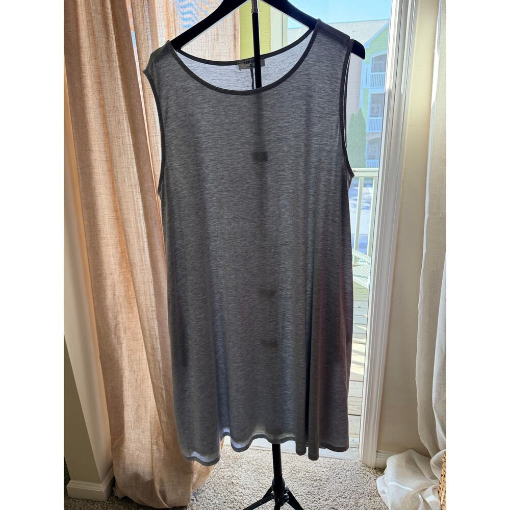 Zenana 3x Gray Tank Dress EUC